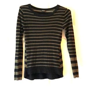Black/olive sweater - Express XS